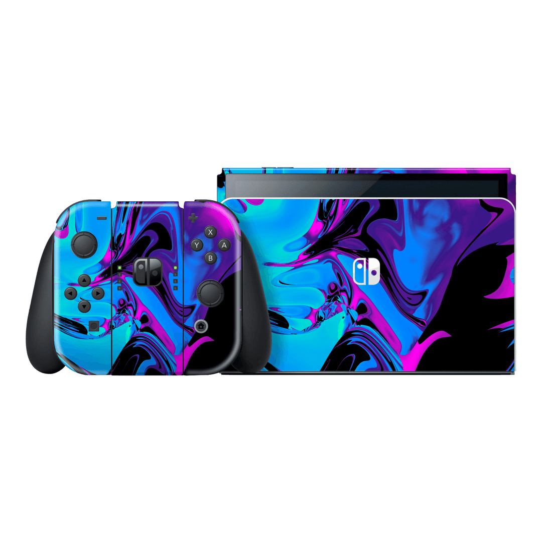 Skin OLED bleu électrique pour Nintendo Switch -  France