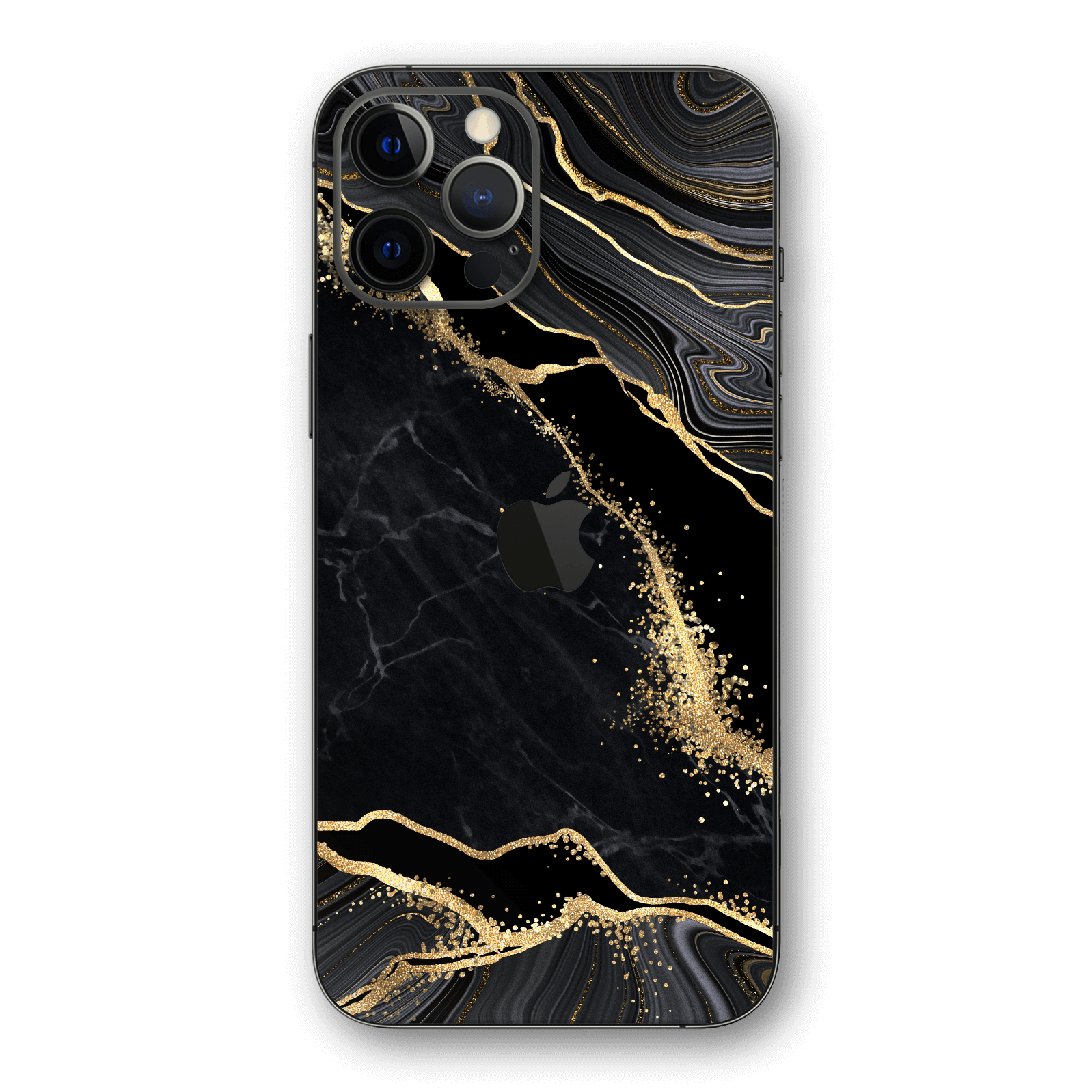 Iphone 12 Pro Agate Geode Black Gold Skin Wrap Easyskinz