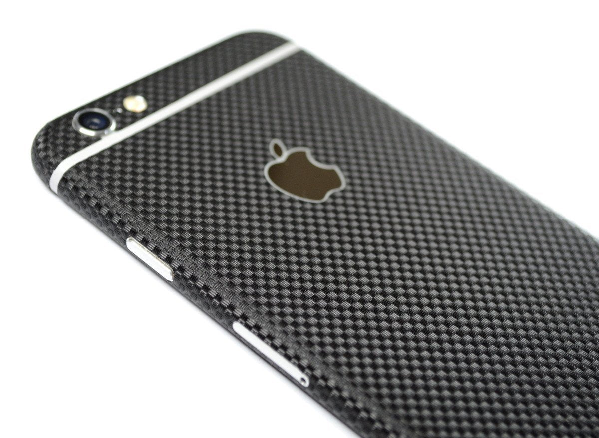 Iphone 6s Micro Black Carbon Fibre Skin Wrap Decal Easyskinz