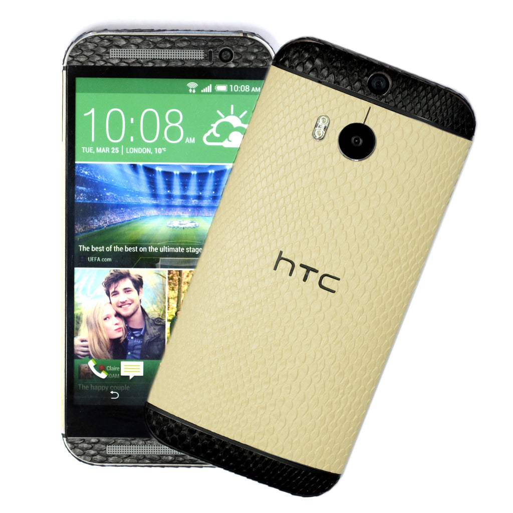 HTC ONE M8 Mamba SNAKE TWO TONE Skin - Beige & Black – EasySkinz1024 x 1024