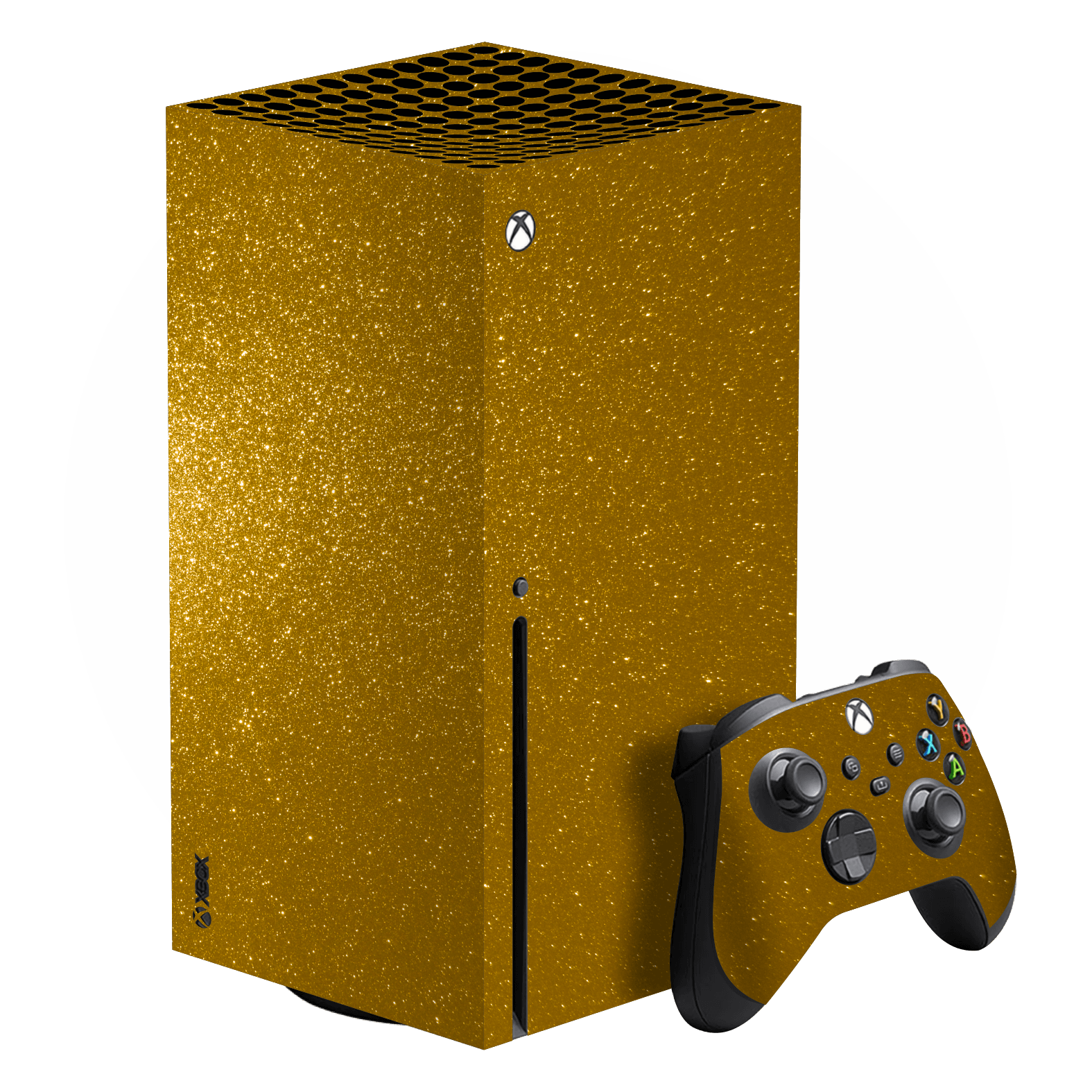 Xbox Series X Diamond Gold Skin Wrap Easyskinz™ 