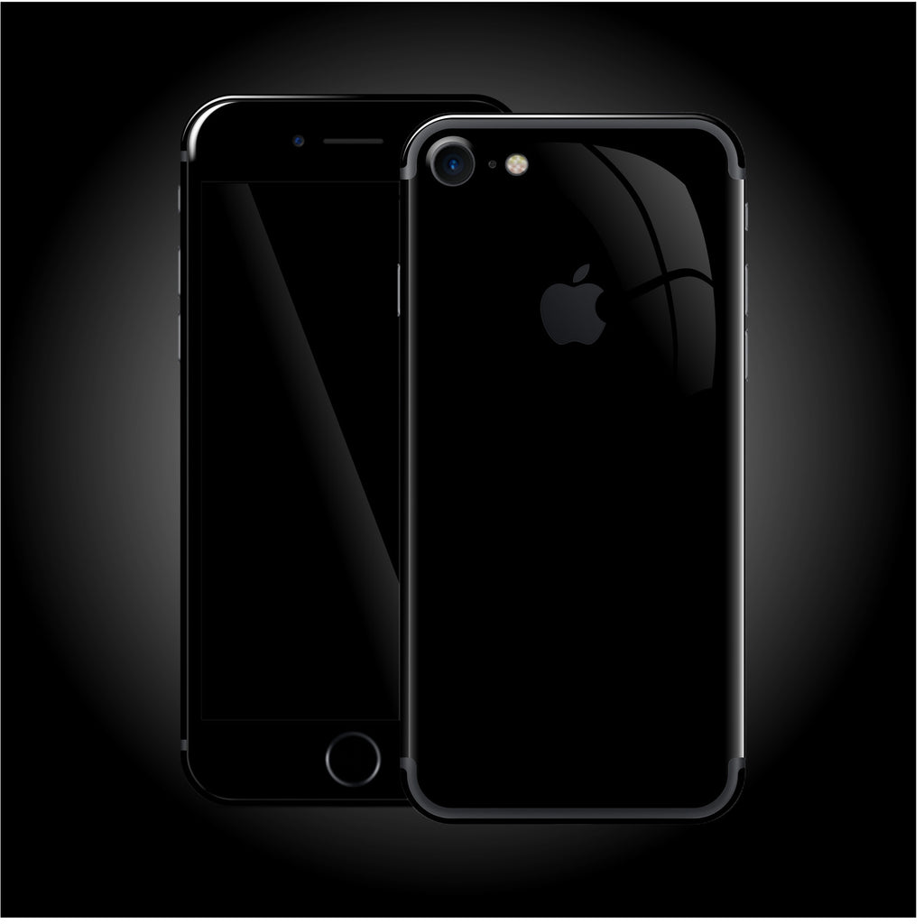 Iphone 7 Jet Black High Gloss Skin Wrap Decal Easyskinz
