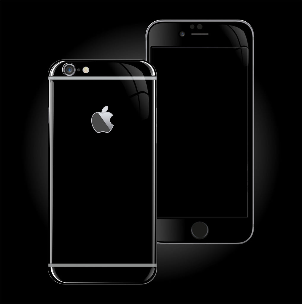 Download iPhone 6 JET BLACK High Gloss Skin, Wrap, Decal - EasySkinz