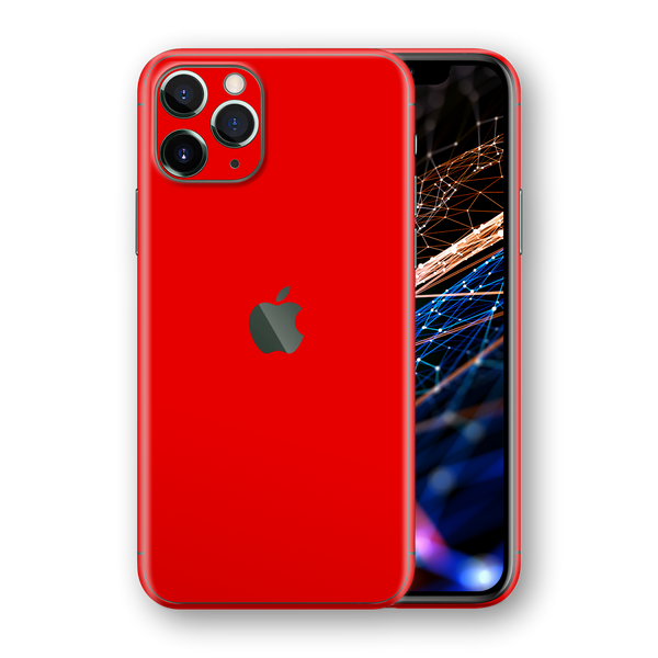 Iphone 11 Pro Max Glossy Bright Red Skin Wrap Decal Easyskinz