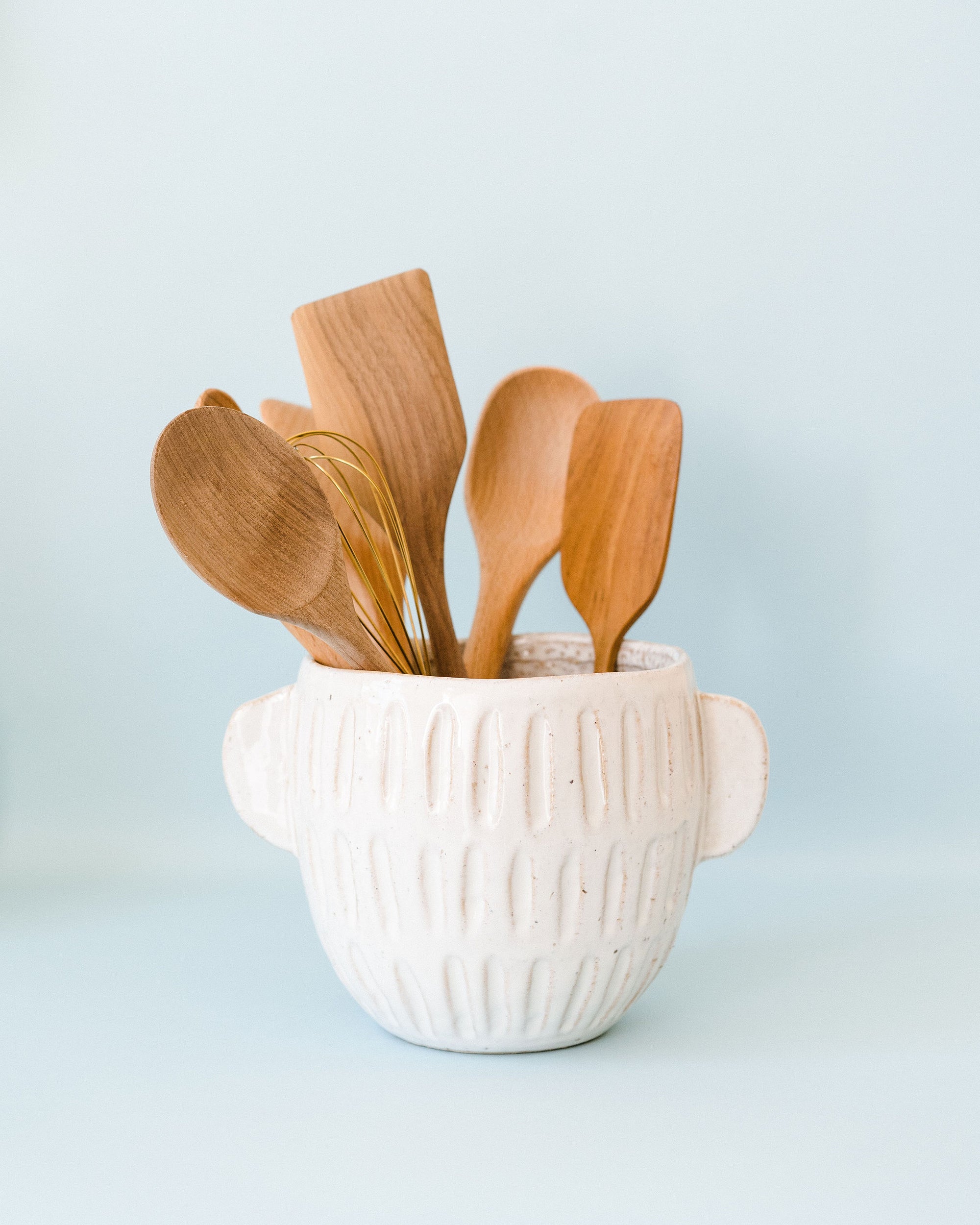 Living Cream Utensil Pot - Shop The Butler's Pantry