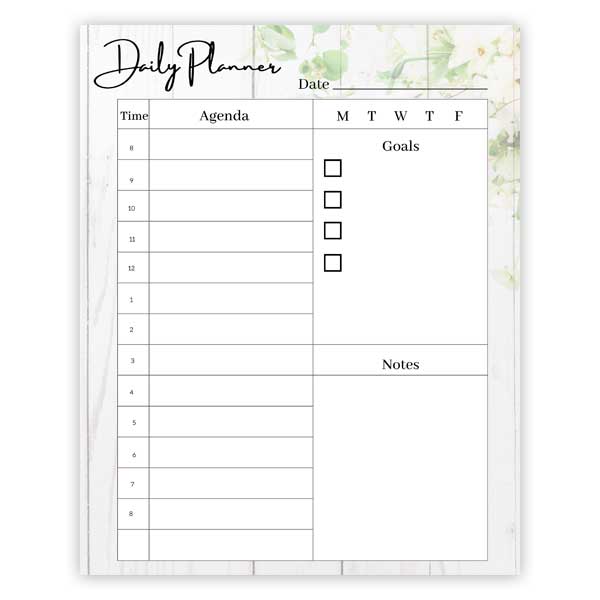 wedding planner page a walk in the garden calendar daily planner dream wedding plans