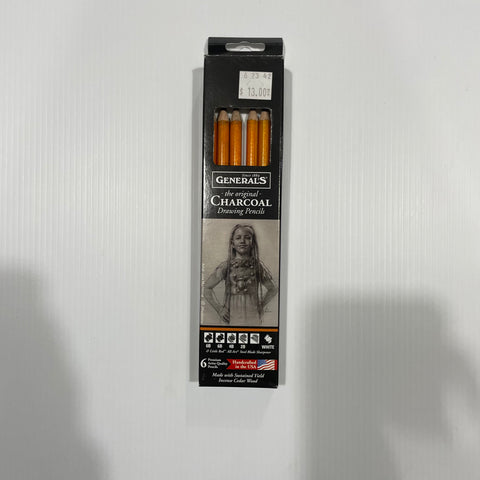 Charcoal White Pencil #558 by General Pencil - Brushes and More