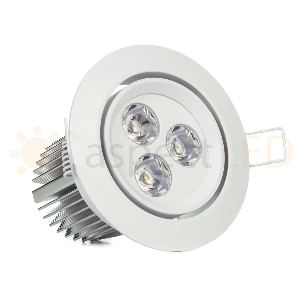 3 5 9 Watt Led Recessed Downlight With Gimbal Head Aspectled