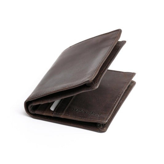 Bifold Leather Wallet Brown / NoWindow for Unisex | [ Adult ]