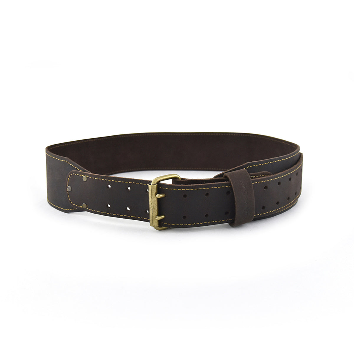 74055 -3 Inch Wide Long Tapered Leather Work Belt in Oiled Leather ...