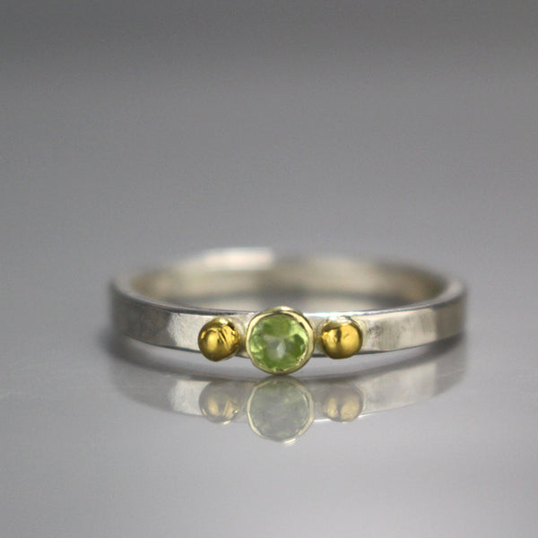 Silver Peridot Stacking Rings Set – Yifat Bareket Jewelry Designs