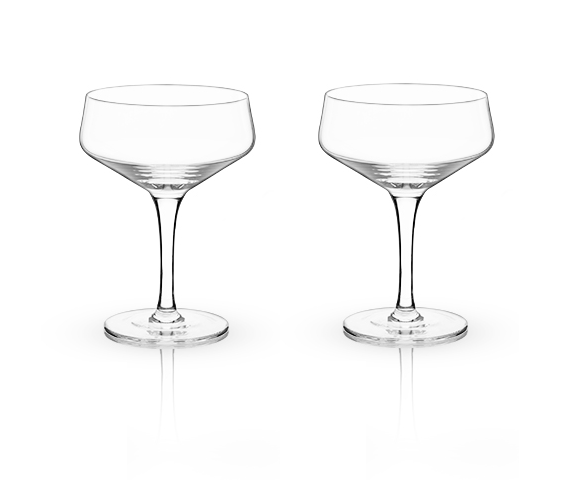 Viski Angled Stemmed Cocktail glasses, Perfect for Amero Spritz, Aperol  Spritz, Americano, and Tonic…See more Viski Angled Stemmed Cocktail  glasses