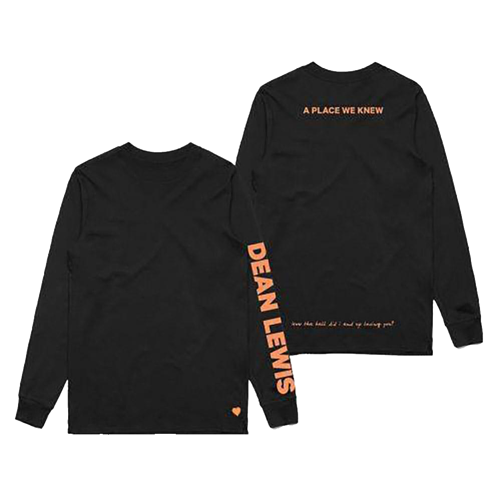 A Place We Knew Black Longsleeve Dean Lewis Official Store