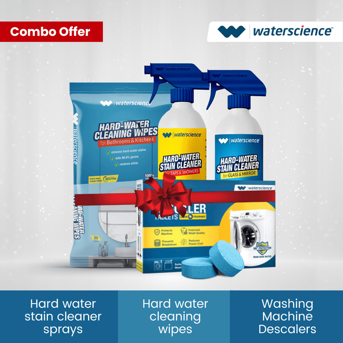 Remove Hard Water Stains with Stain Removing Sprays, Tablets & Wipes –  WaterScience