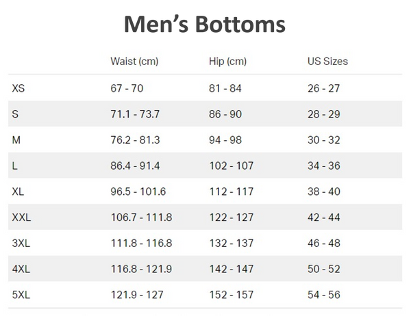 Under Armour Size Chart - The Athlete's Foot