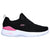 Skechers Women's Skech-Air Dynamight Easy Call Road Walking Shoes-Black/White-Skechers