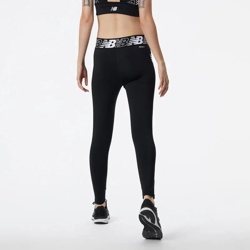 Buy New Balance Women's Relentless Crop Bra Black/White - The