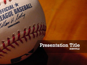 Free baseball PowerPoint template and Google Slides theme