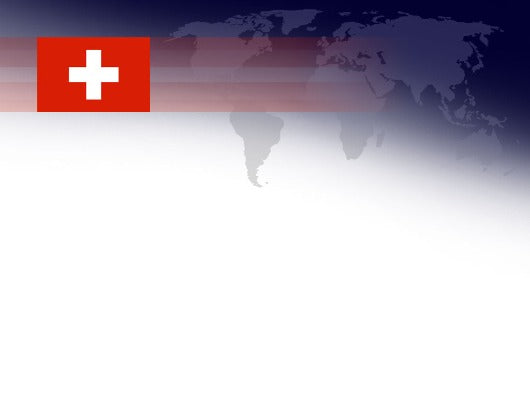 Free flag of Switzerland Powerpoint template and Google Slides theme