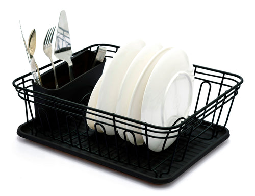 Aluminum Dish Rack Double layer (Black) – BACOENG