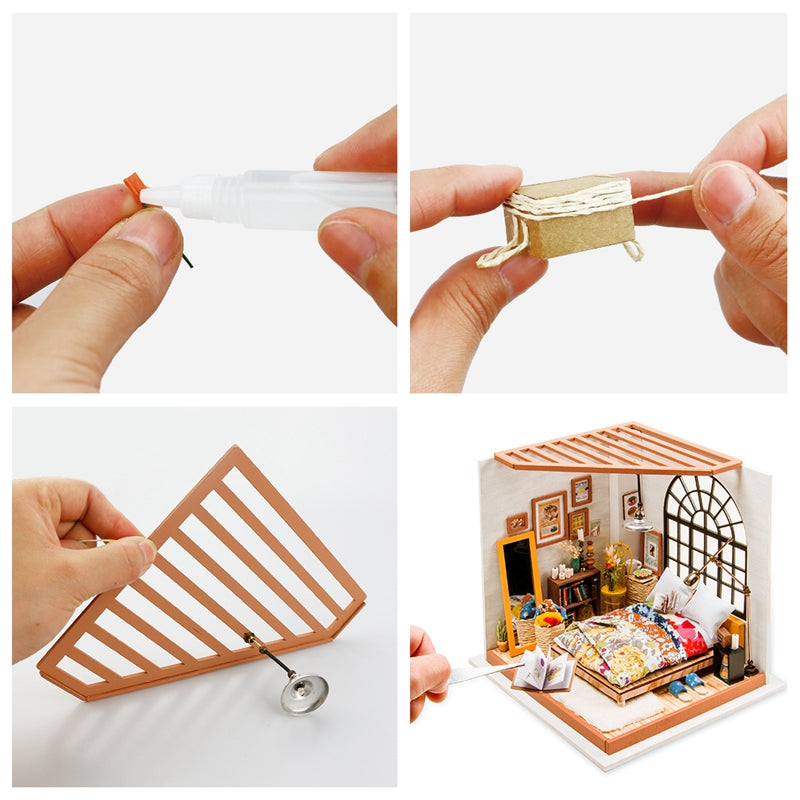 Rolife DIY Miniature Dollhouse - Alice’s Dreamy Bedroom DG107