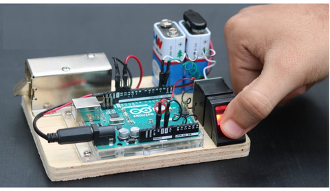 Mgsystem Cerradura Eléctrica Con Solenoide 12v Dc Arduino