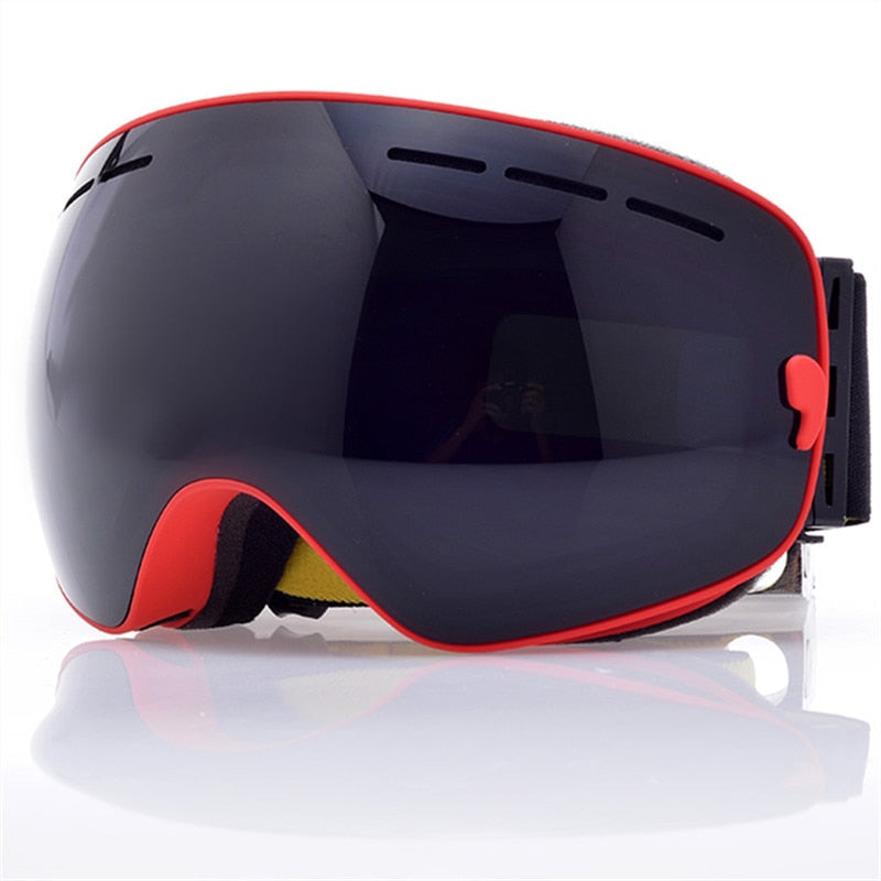 Anti fog Double Lens UV400 Big Spherical Men Women Ski Glasses Skiing Snowboard Goggles