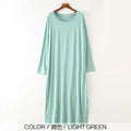 Stretchy Long Sleeve Nightgown Nightdress Sleepwear