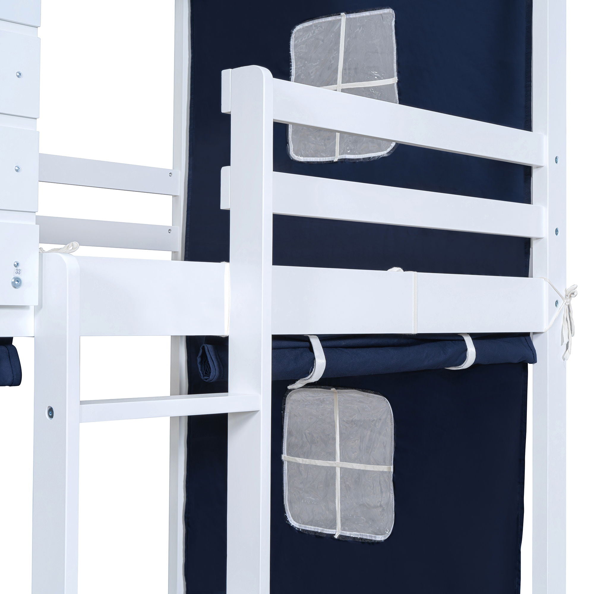 Bunk Bed with a Built-in Tent for a Fun and Cozy Sleep Space