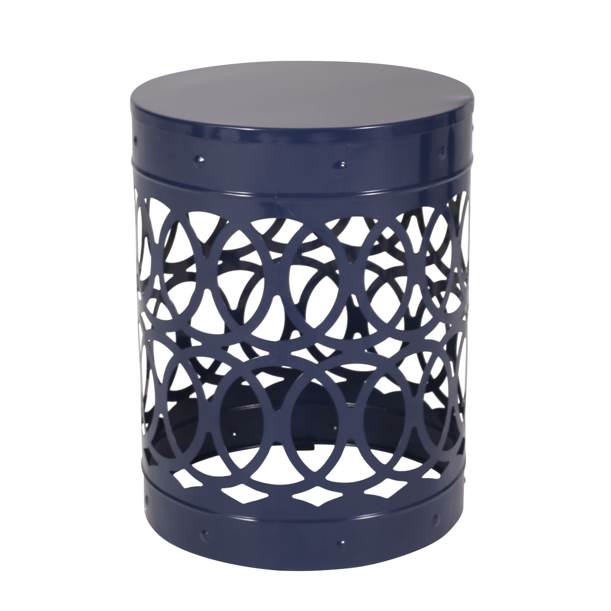 Charming Powder Coated Iron End Table Set of 2 - Delight