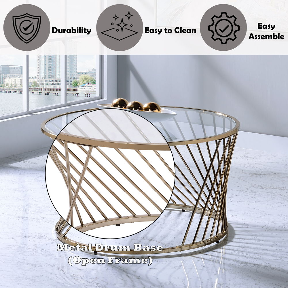 Bluelipe Champagne Coffee Table