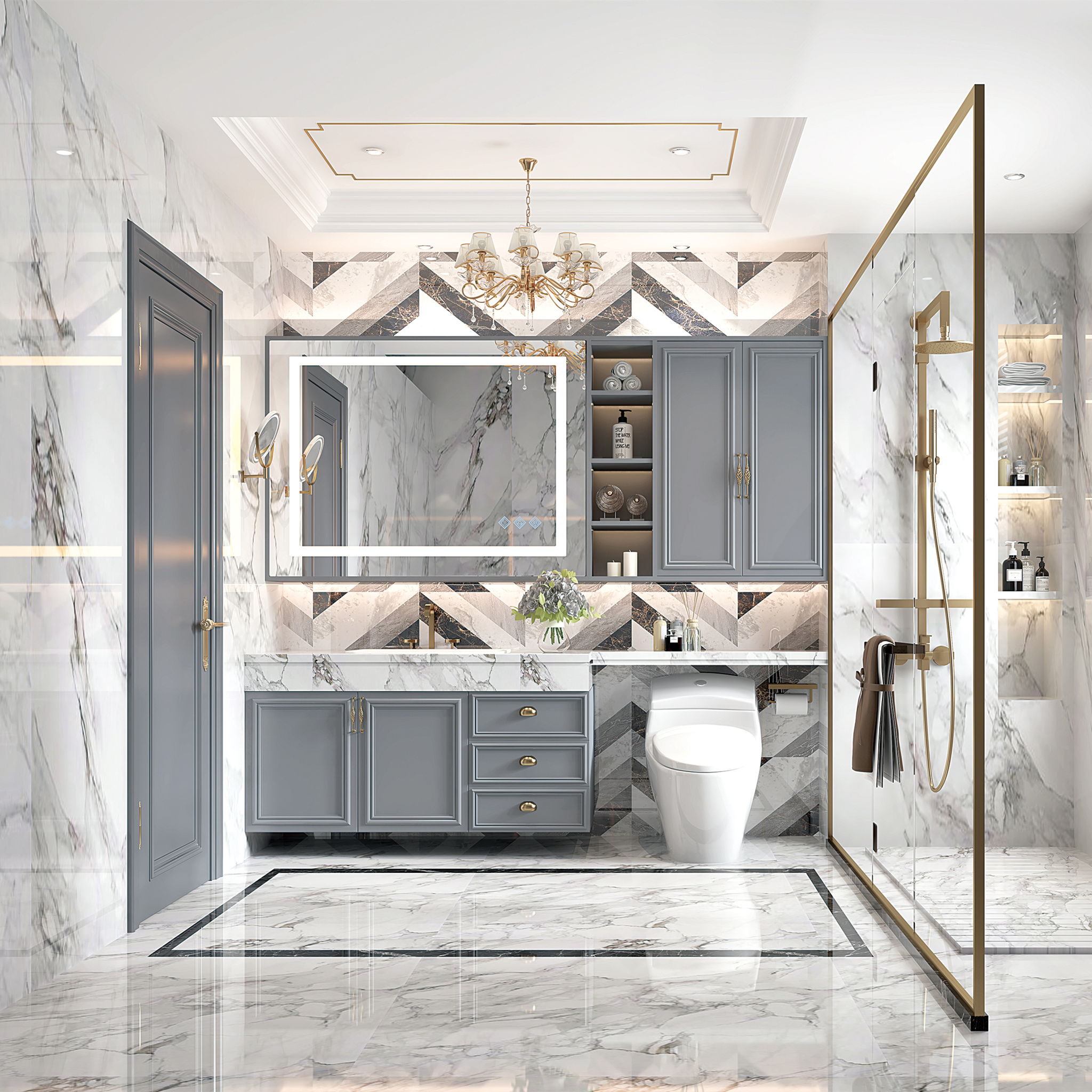 3000-6000K LED Bathroom Mirror With Lights, Anti-Fog Dimmable Lighted Wall Mounted Vanity Mirror Master Bath Modern Makeup (Only Mirrors, Not Cabinets) Horizontal & Vertical - Image 4