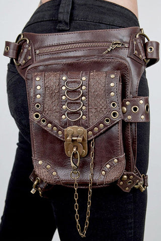 ATOMIC BROWN LEATHER HOLSTER BAG