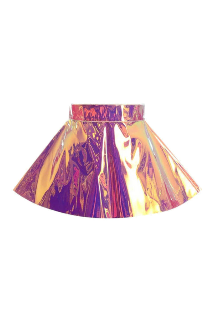 Premium Rainbow Holo Skater Skirt | Atomic Jane Clothing