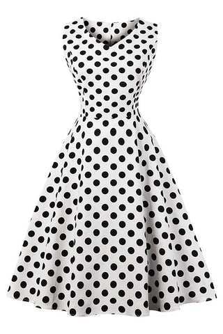 Atomic Polka Dot Print Midi Dress | Atomic Jane Clothing