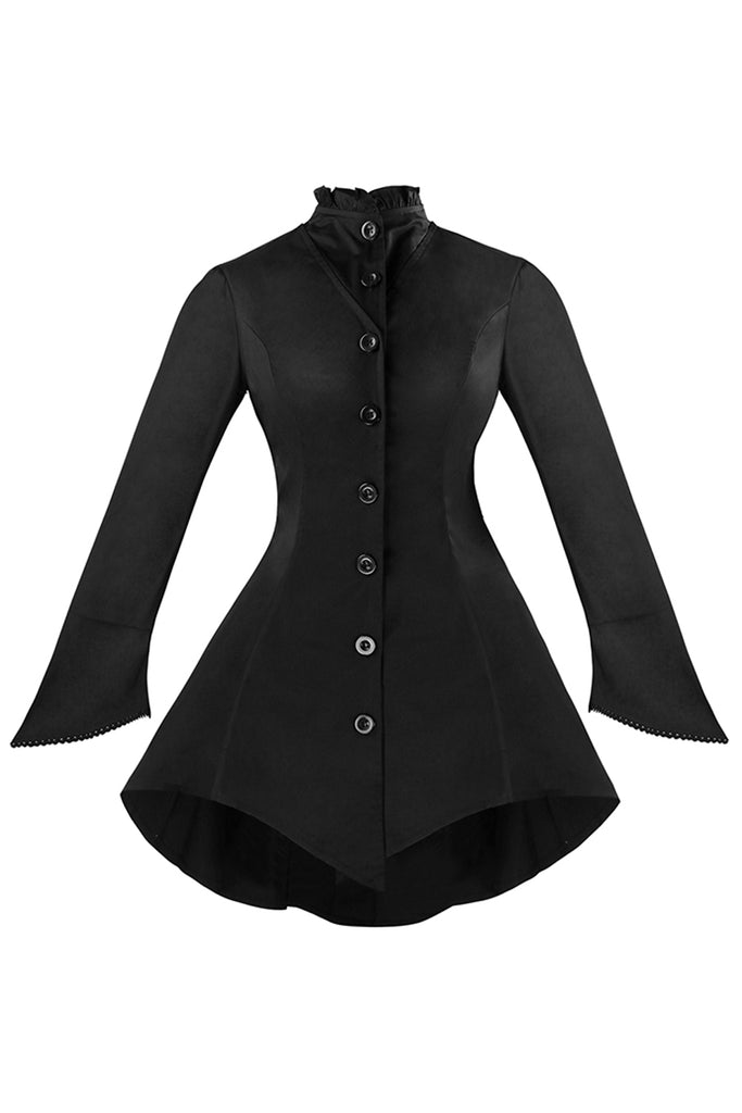Atomic Gothic Vintage High Neck Jacket Top | Atomic Jane Clothing