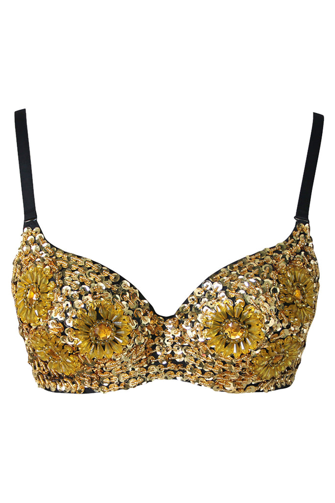 sequin bra