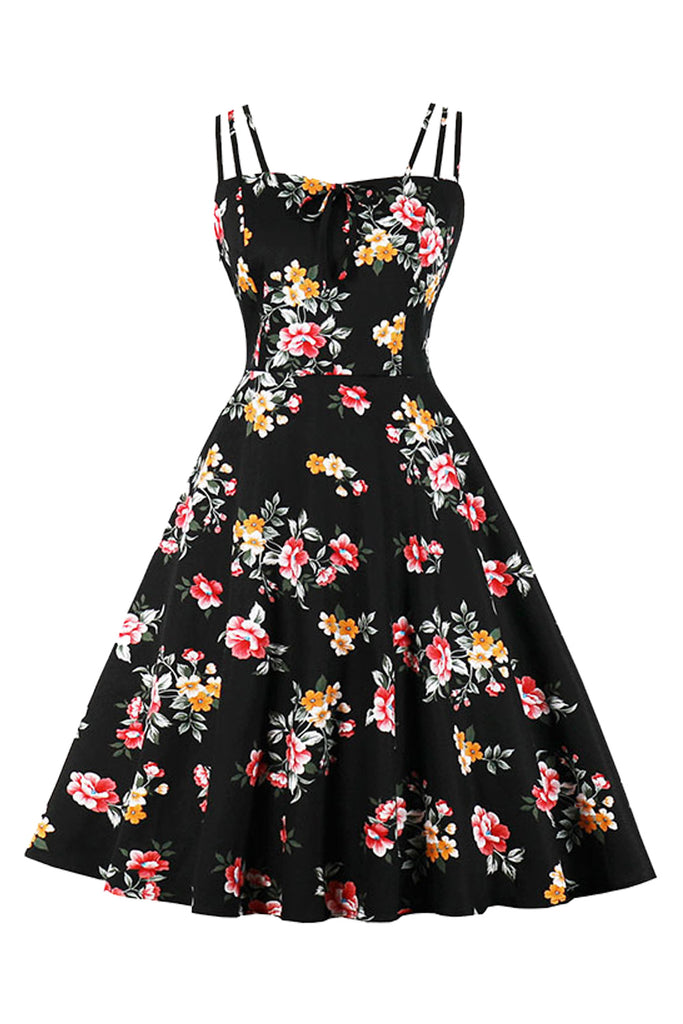Atomic Black Vintage Summer Garden Dress | Atomic Jane Clothing