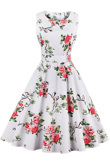 Atomic White Chrysanthemum Dress | Atomic Jane Clothing