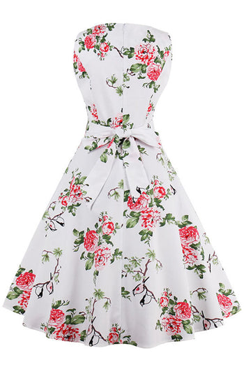 Atomic White Chrysanthemum Dress | Atomic Jane Clothing