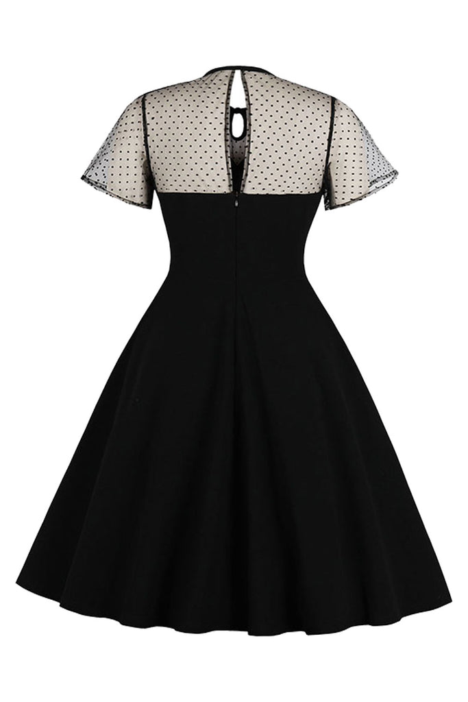Atomic Vintage Mesh Heart Bodice Swing Dress | Atomic Jane Clothing