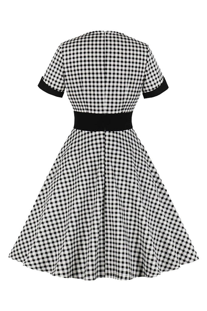Atomic Vintage Checkered Swing Dress | Atomic Jane Clothing