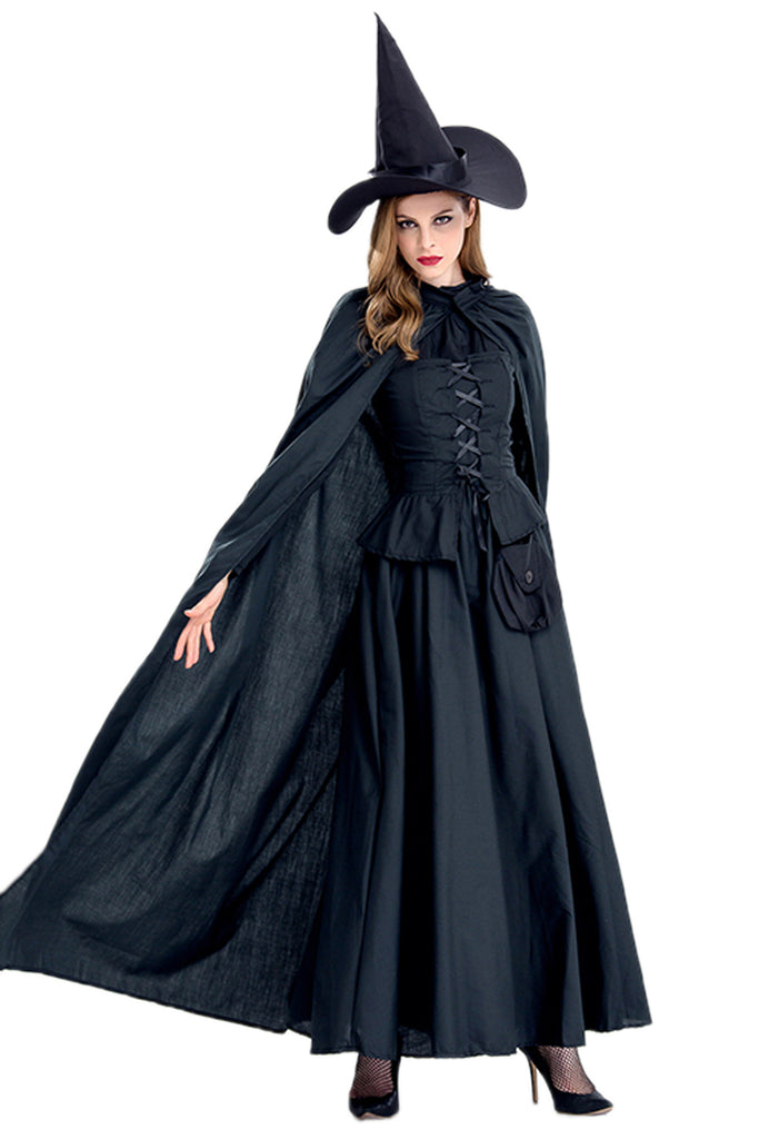 long black witch dress