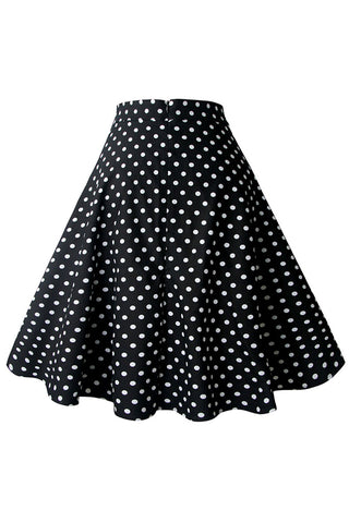 Atomic Black Polka Dot Rockabilly Skirt | Atomic Jane Clothing