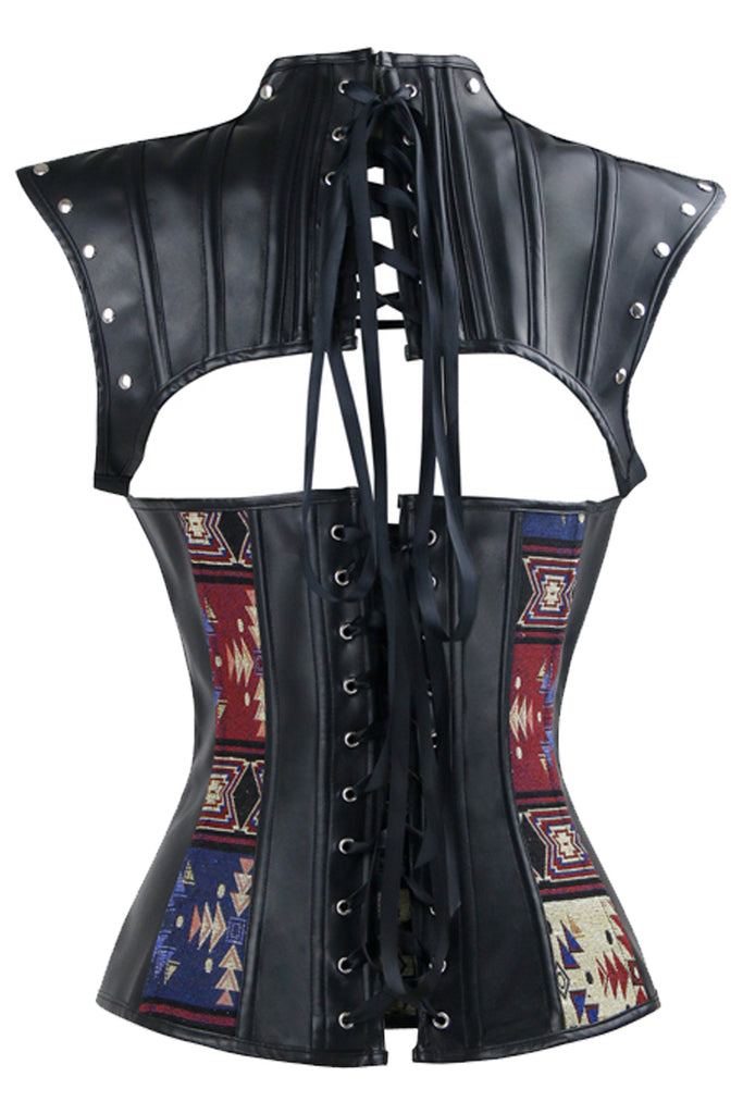 Atomic Tribal Weave Steampunk Overbust Corset with Shrug | Atomic Jane ...