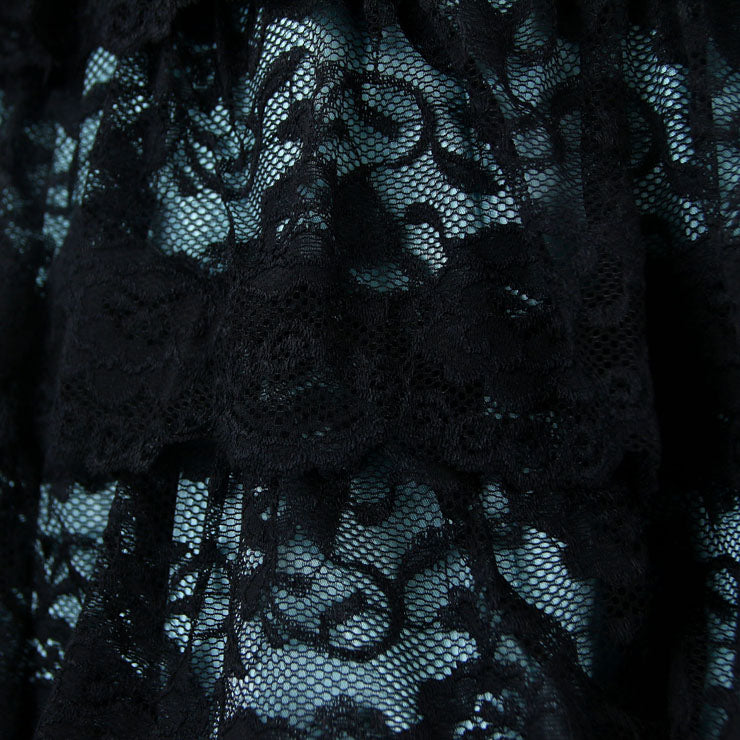 Atomic Light Blue Floral Victorian Lace Corset Dress | Atomic Jane Clothing