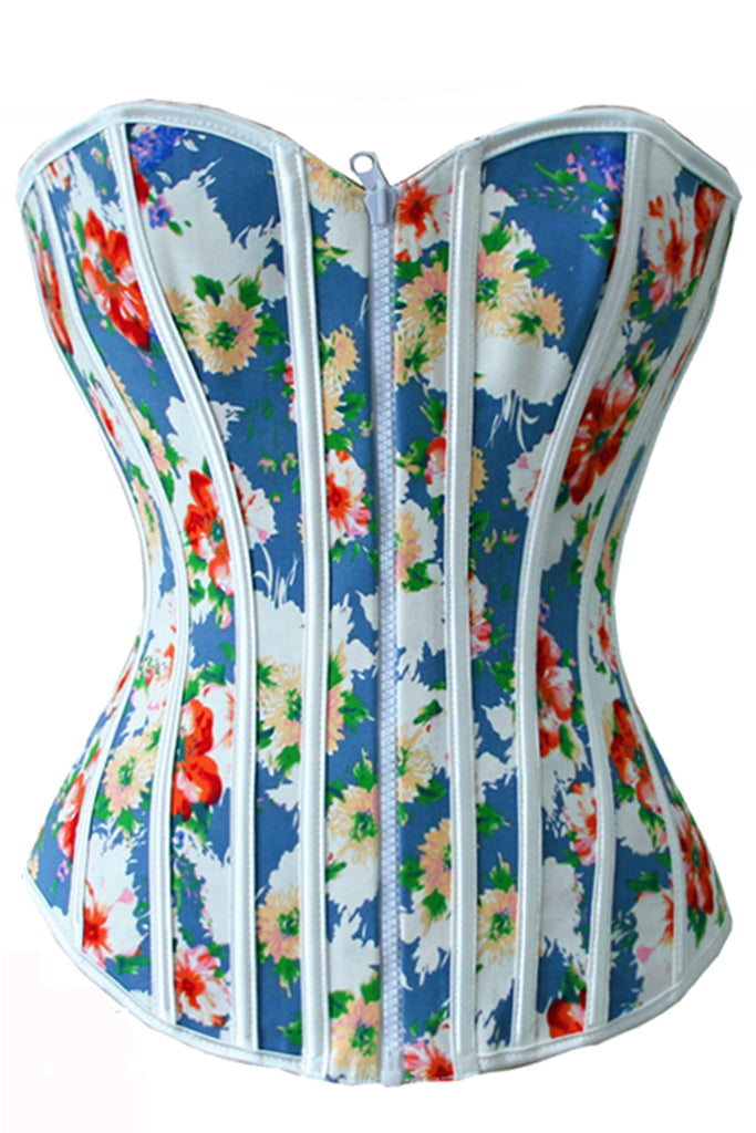 Atomic Reversible Rainbow Floral Corset | Atomic Jane Clothing