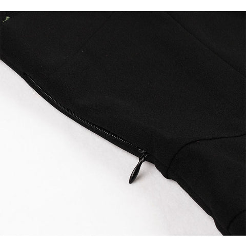 Atomic Black Embroidered Floral Mesh Long Sleeve Dress | Atomic Jane ...