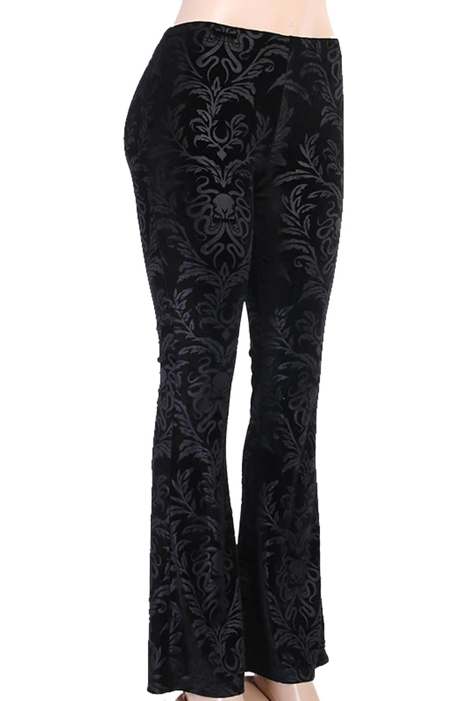 Atomic Black Retro Gothic Flared Pants | Atomic Jane Clothing