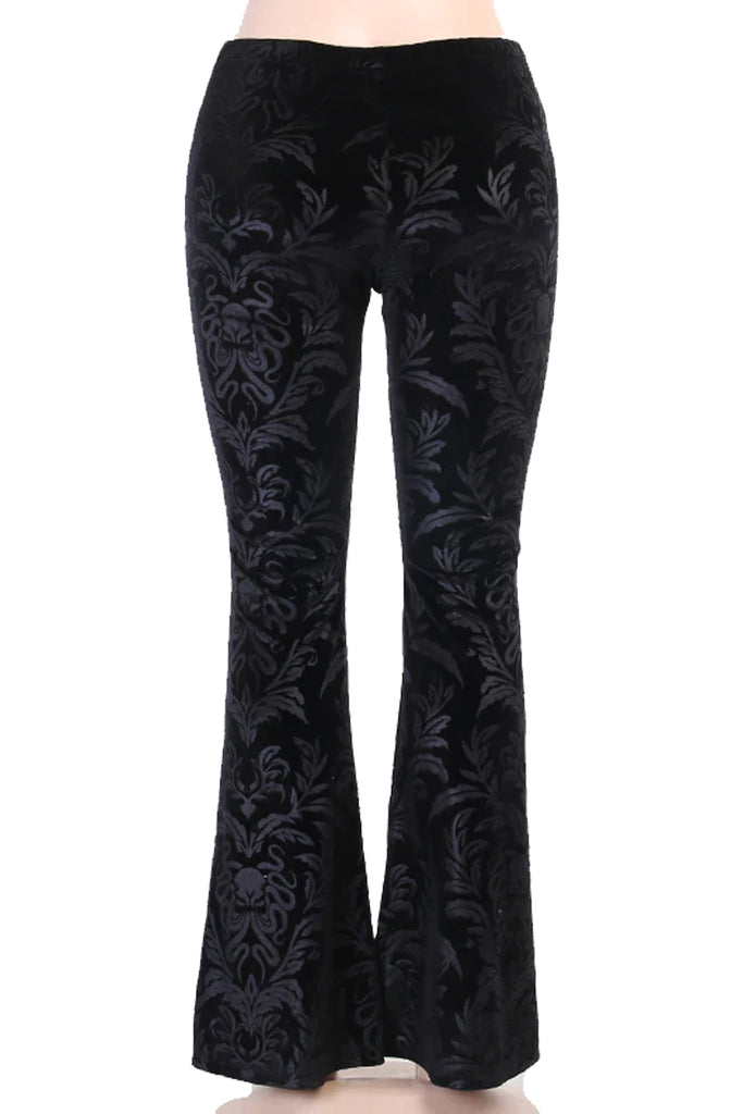 Atomic Black Retro Gothic Flared Pants | Atomic Jane Clothing